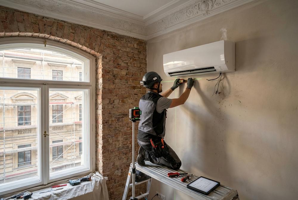 Montaż i serwis urządzeń HVAC: klimatyzacja, rekuperacja, pompy ciepła, kotły gazowe, instalacje sanitarne