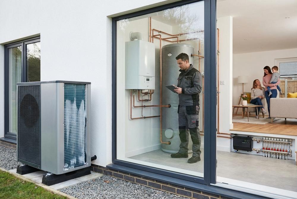 Instalacja pompy ciepła i systemów sanitarnych ANTERM w Białymstoku