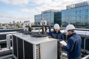 Montaż instalacji grzewczej z pompą ciepła i elementami techniki sanitarnej